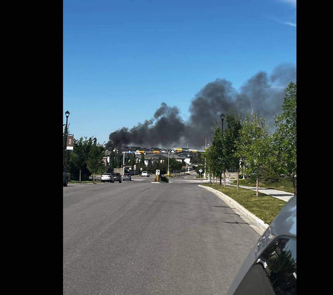 Police and fire responded to a residential structure fire in Airdrie on Tuesday afternoon.