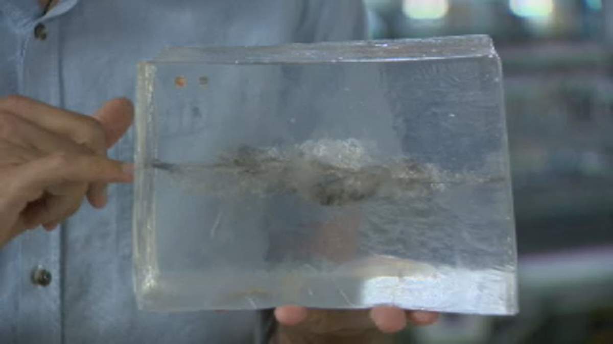 Canadian Light Source - bullet through ballistic gelatin .