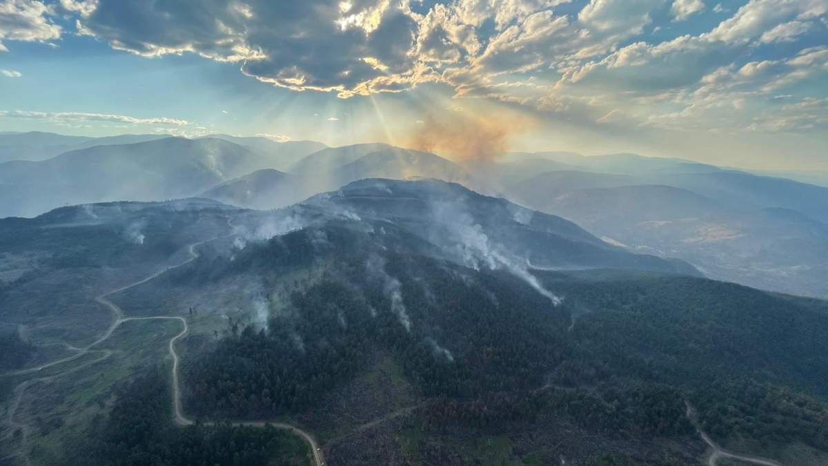 Smoke will continue to be visible until there is significant rainfall over the fire. Smoke appearing from well within the fire perimeter and burned material is common.