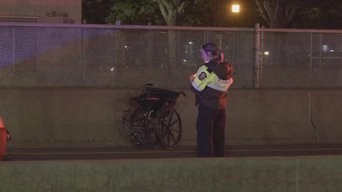  The woman in her twenties was struck by a car traveling westbound at high speeds near Marshall Avenue.