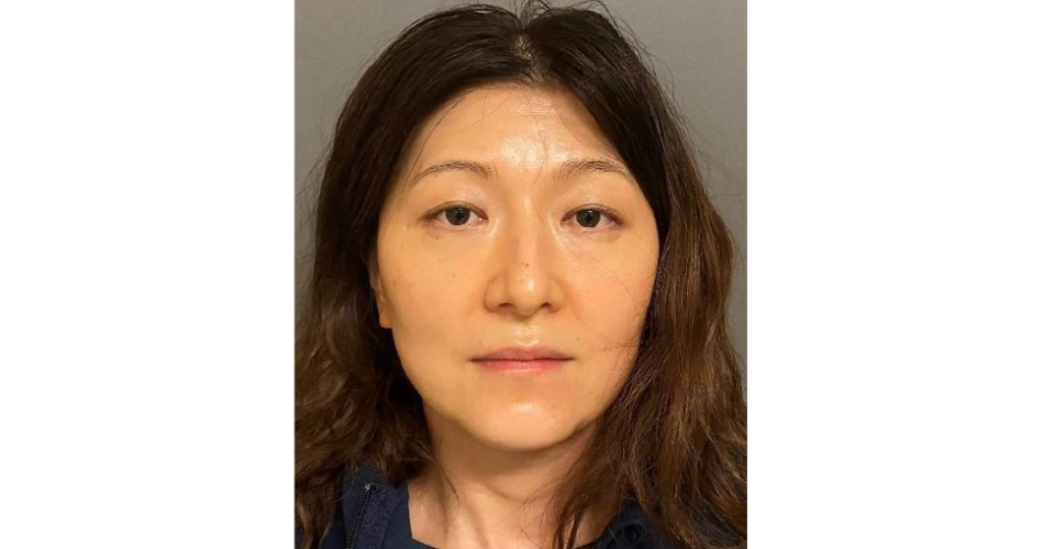 This photo provided by the Irvine Police Department shows 45-year-old Yue Yu who was arrested late Thursday, Aug. 4, 2022, for poisoning her husband. Police in the Orange County city of Irvine, Calif., say a man reported he believed he was being poisoned by his wife of 10 years after he grew ill over the course of a month.