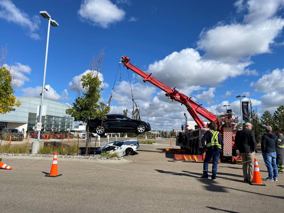 Sinkhole Infiniti Edmonton