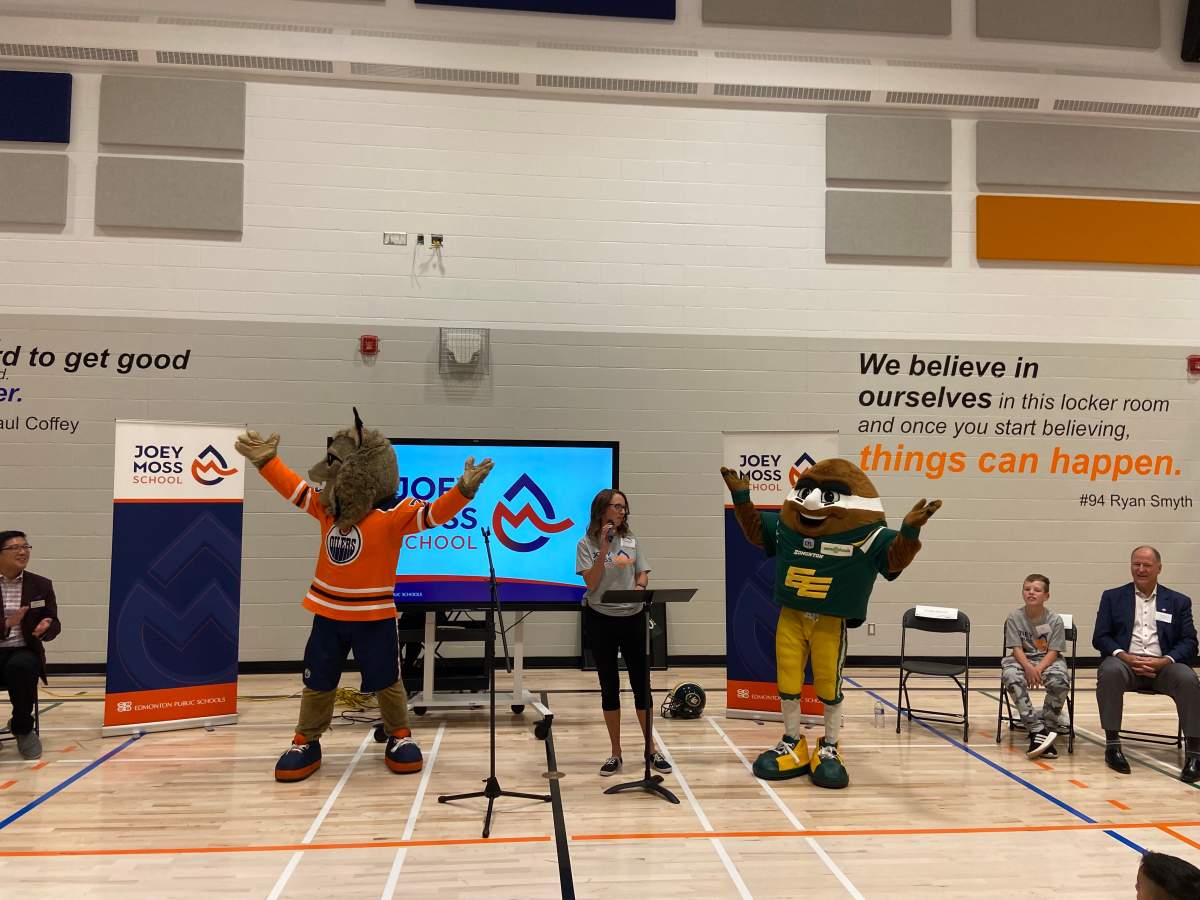 Inaugural Joey Moss Day on Sept. 23, 2022 at Joey Moss School in Edmonton.