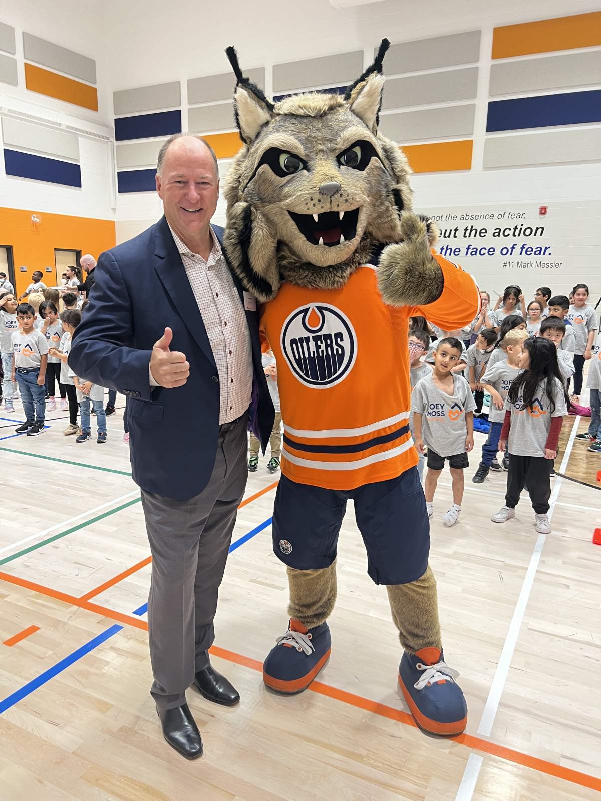 Inaugural Joey Moss Day on Sept. 23, 2022 at Joey Moss School in Edmonton.