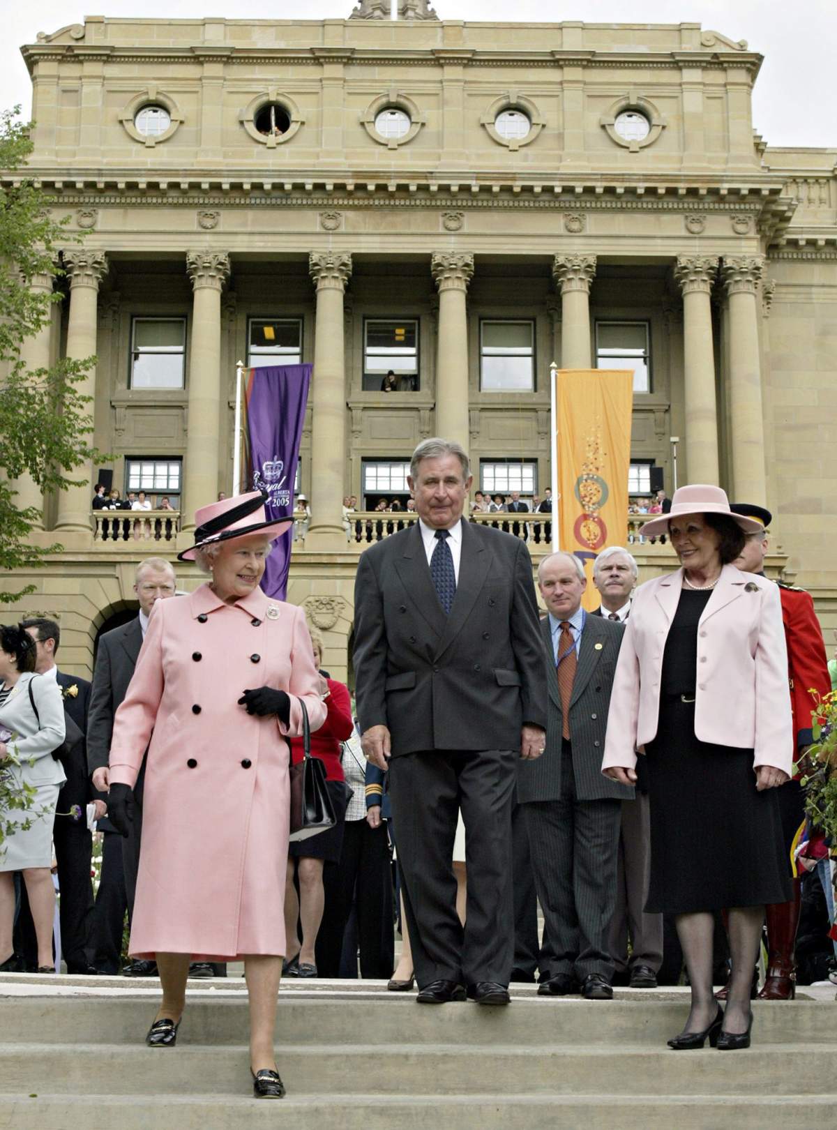 In 2005, Ralph and Colleen Klein were visited by Queen Elizabeth II at the Alberta Legislature.