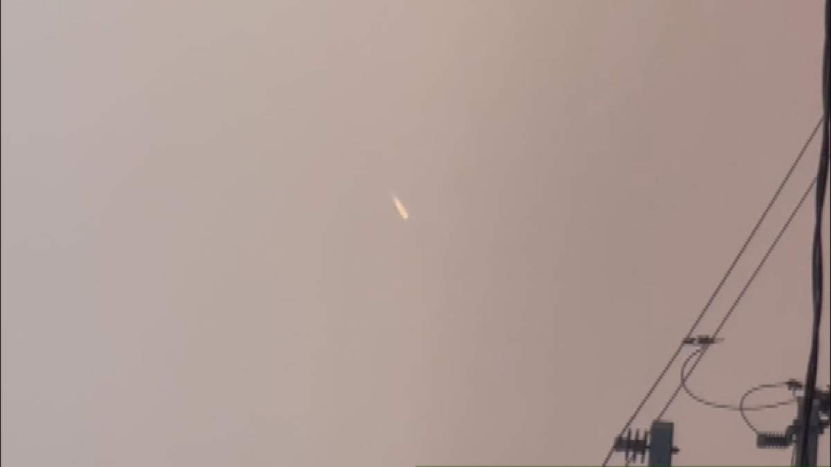 Calgarians spot a mystery object in the sky on Sept. 10, 2022.
