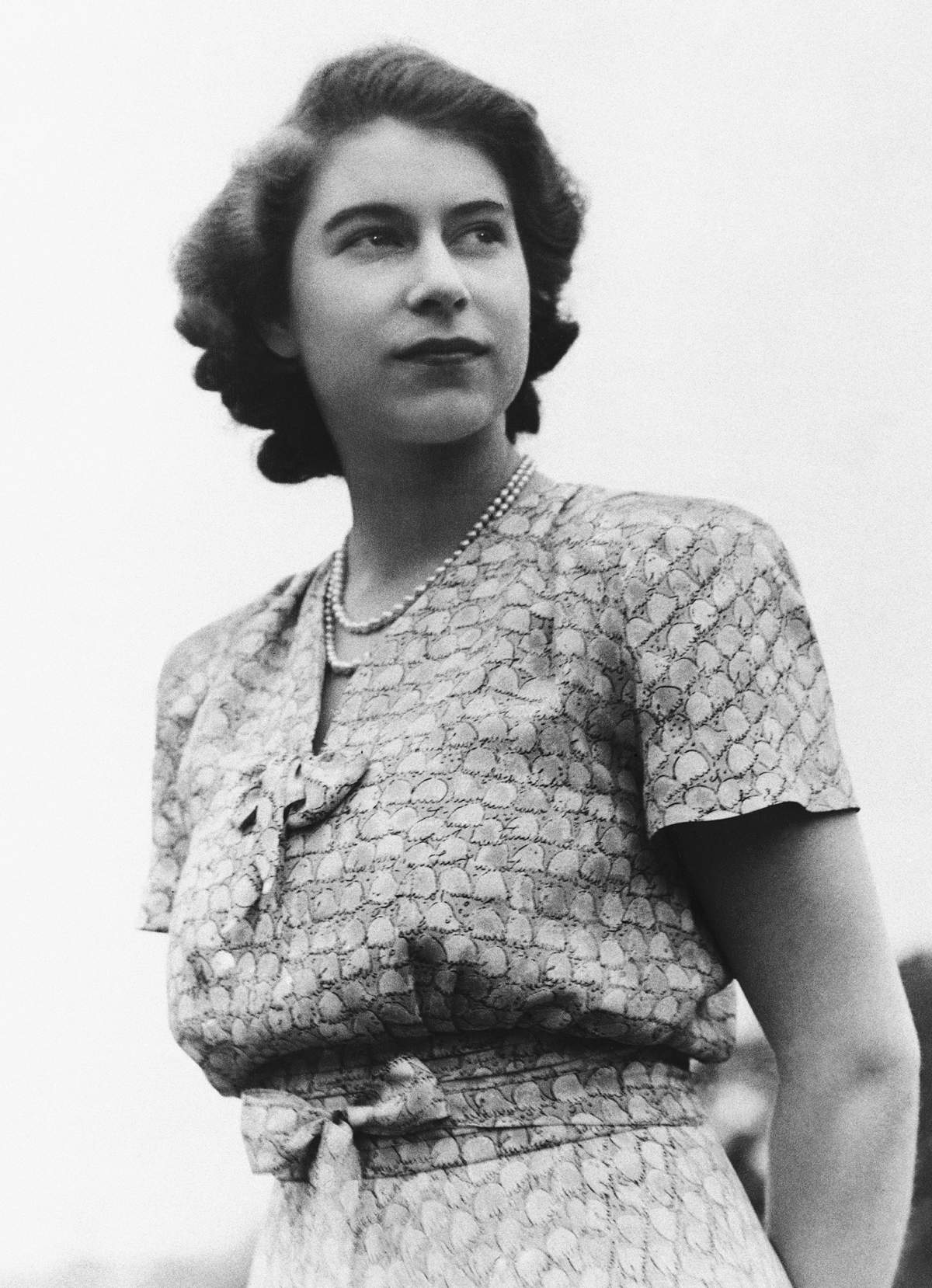 Britain's Princess Elizabeth appears on the grounds of the Royal Lodge at Windsor, England, on Aug. 26, 1946.