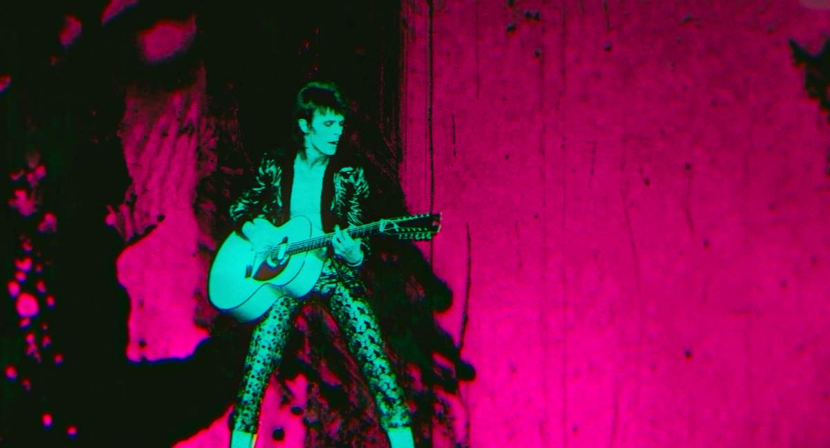 This image released by Neon shows a scene from 'Moonage Daydream.' Alan Cross spoke with director Brett Morgen.