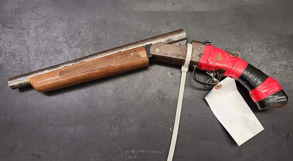 A firearm seized by RCMP in Dauphin, Man.