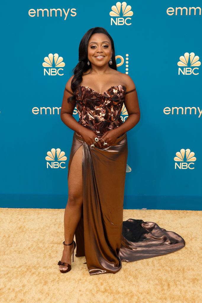 Quinta Brunson attends the 74th Primetime Emmys at Microsoft Theater on September 12, 2022 in Los Angeles, California.
