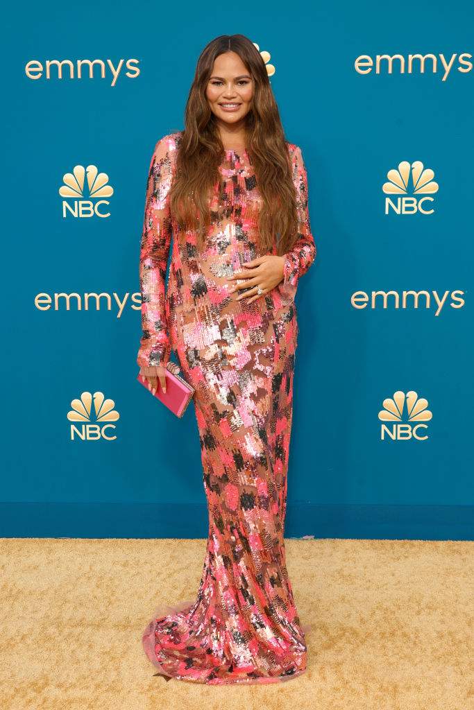 Chrissy Teigen attends the 74th Primetime Emmys at Microsoft Theater on September 12, 2022 in Los Angeles, California.