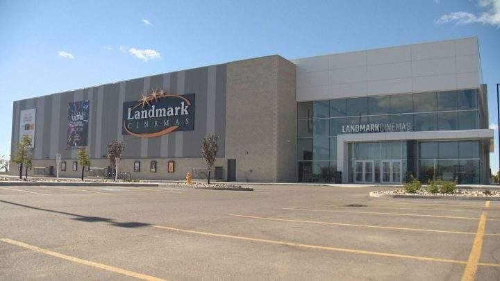 Landmark Cinemas is seen in Regina.