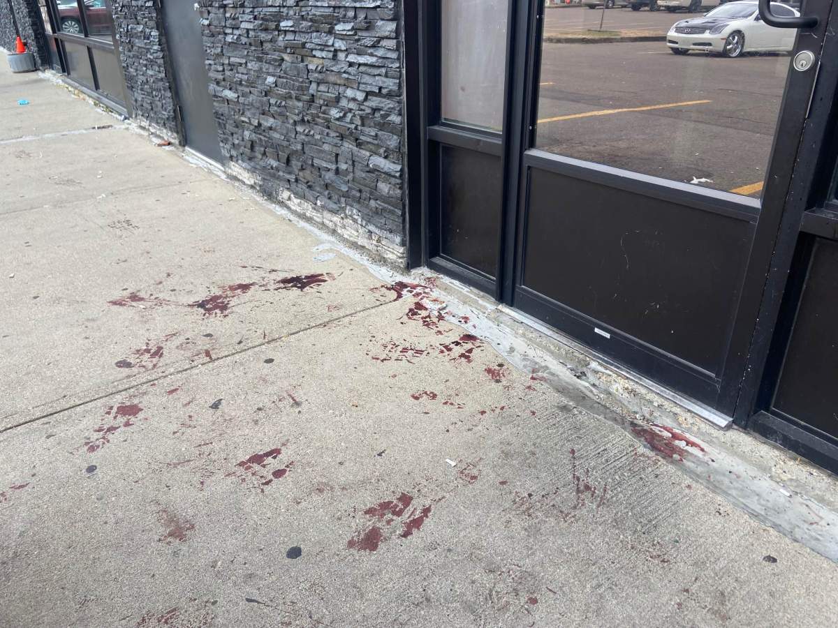 A shooting happened at the Sahara Mediterranean Restaurant in northwest Edmonton on Monday, Sept. 5, 2022.