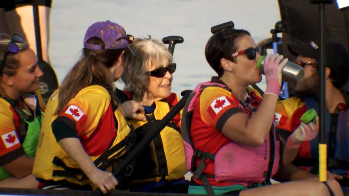 Slaying the dragon boat: Calgary senior’s last wish to get on the water fulfilled - image