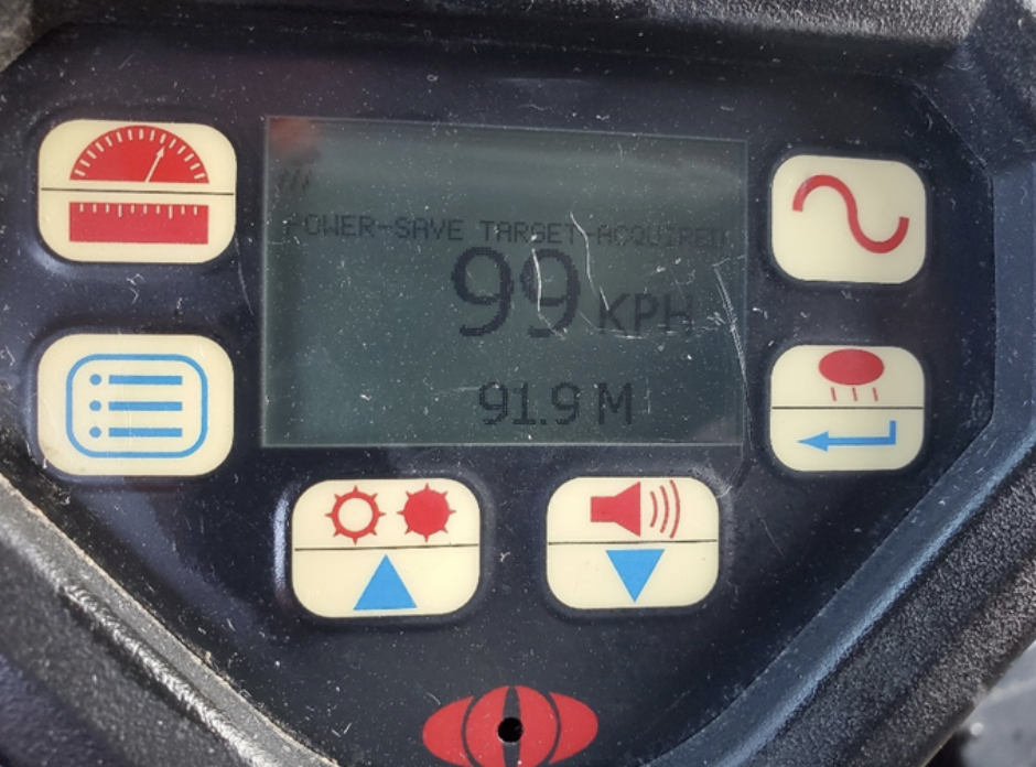 Peterborough police say a driver was clocked travelling 99 km/h in a 60 km/h zone near a school. 