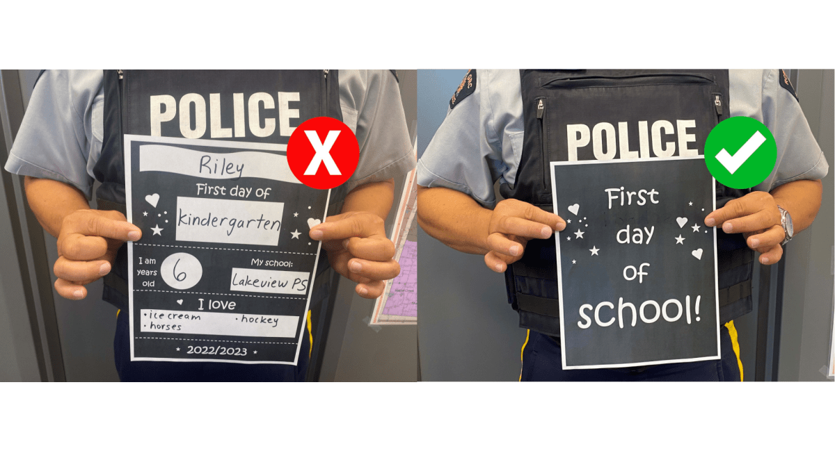 RCMP detachments across Canada have been advising parents and guardians about keeping back-to-school posts online and through social media 'simple' to avoid potential cyber-related crimes.