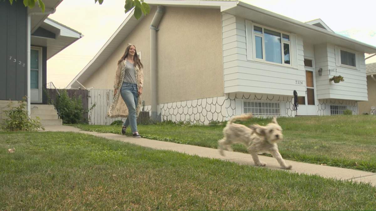 Calgary renter and her pooch