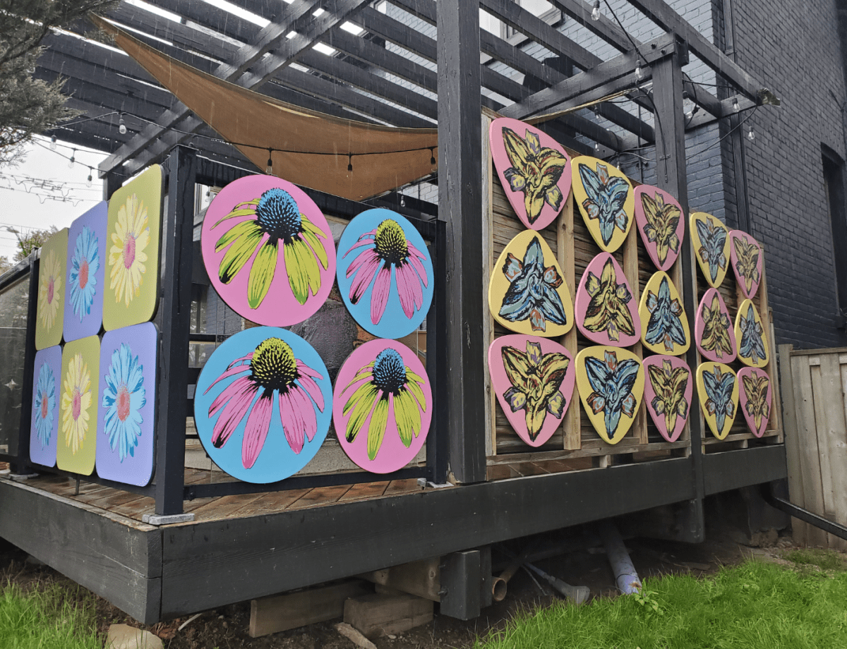 Garden Party by PRNT Collective at ​Michael & Marion’s, 89 Bayfield St. in Barrie, Ont.