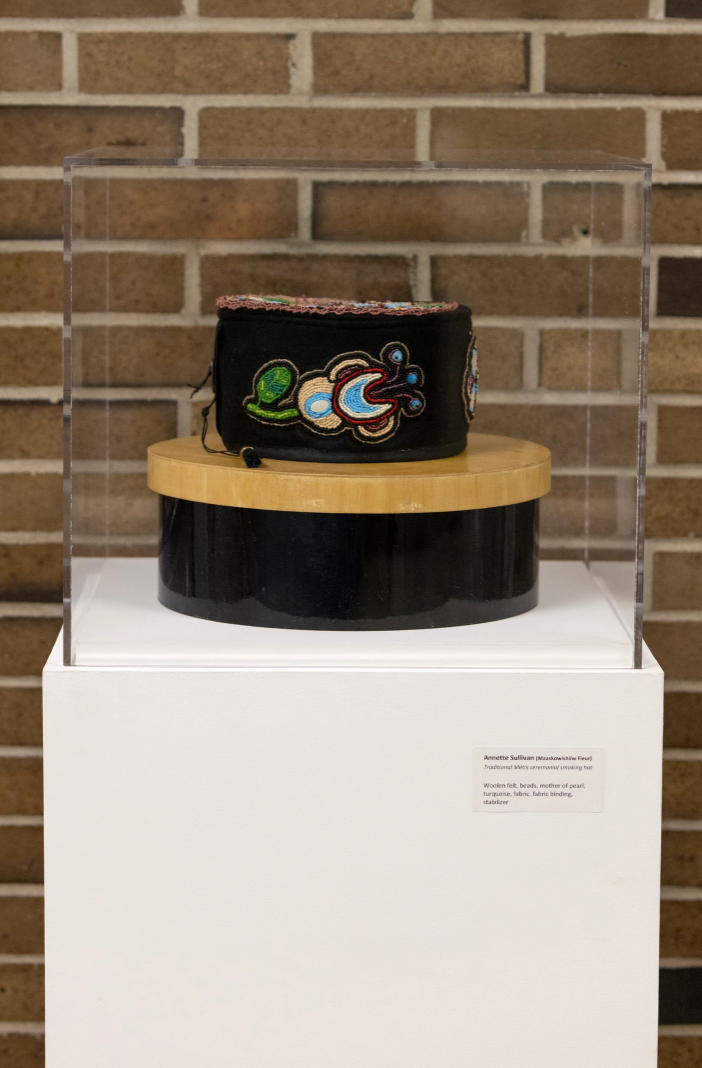 Traditional Métis Ceremonial Smoking Hat by Annette Sullivan.