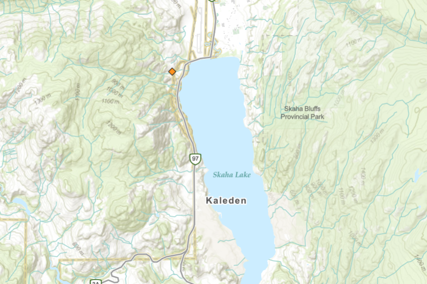 A new wildfire dubbed the Skaha Creek fire burning near Penticton is already classified as under control.