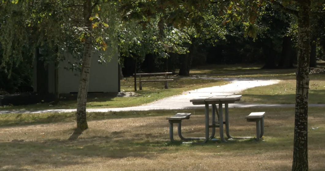 Surrey RCMP said they found a teen suffering from stab wounds at a park in the 6400-block of 123 Street in Surrey, B.C. on Thurs. Sept. 15, 2022. The 13-year-old victim is expected to be discharged from the hospital on Friday.