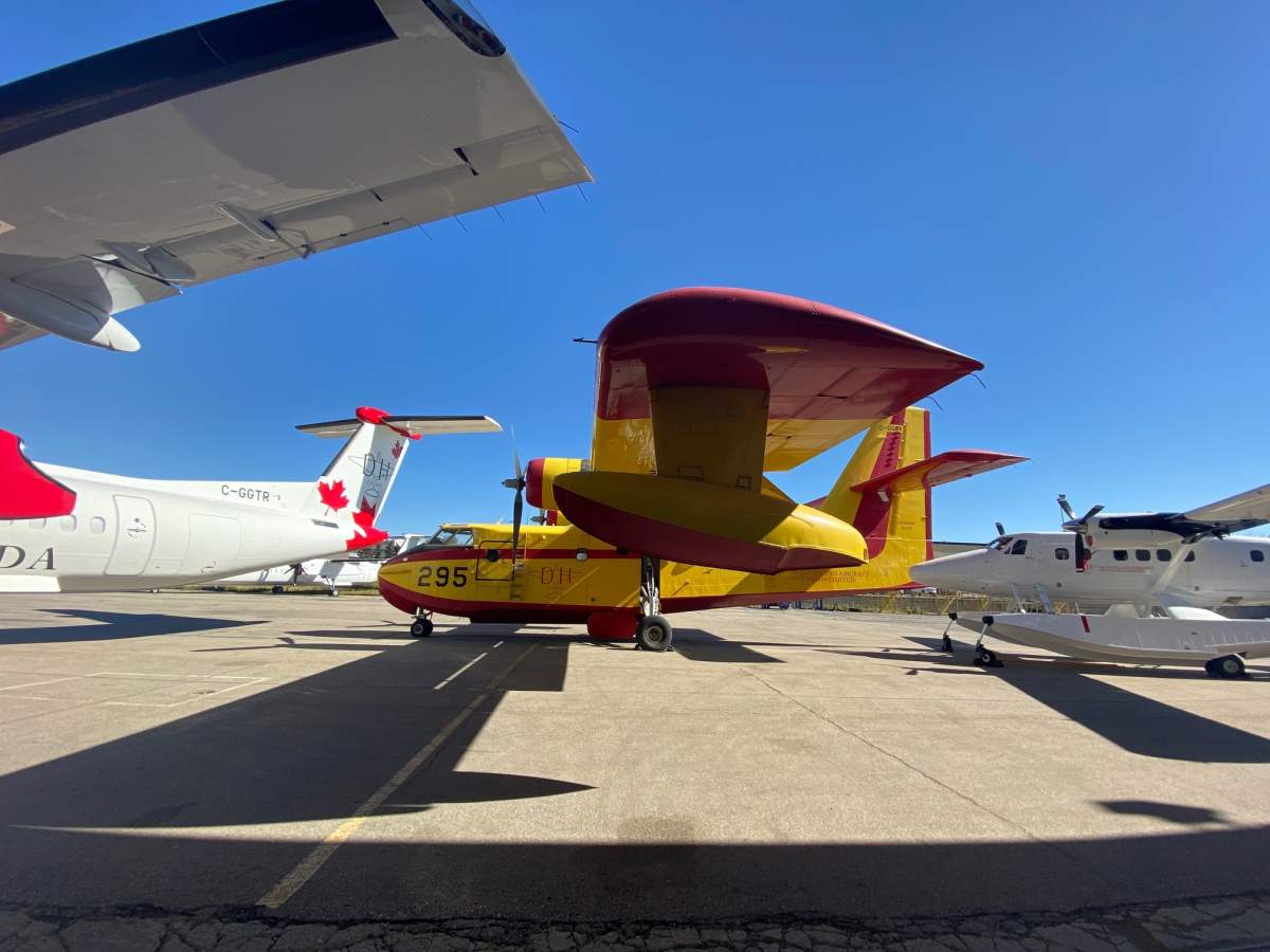 Alberta Premier Jason Kenney says a new airplane manufacturing plant is to be built near Calgary Wednesday, Sept. 21, 2022.