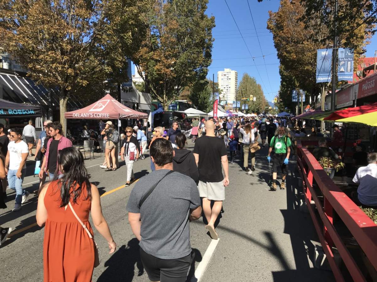 The popular Car Free Day event in Vancouver was held on Sunday.