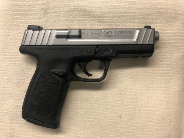 Firearms recovered by police in Edmonton and Saskatchewan in relation to an Alberta firearms trafficking investigation.
