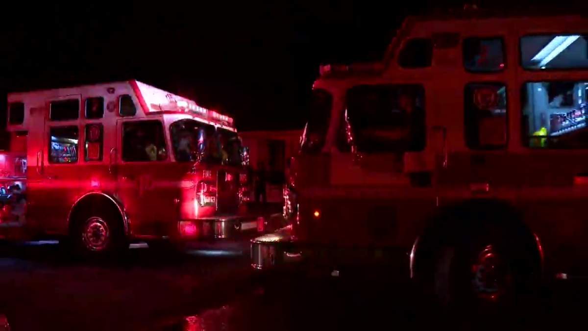 Calgary firefighters worked to put out a blaze at a home in the southeast on Sept. 13, 2022.