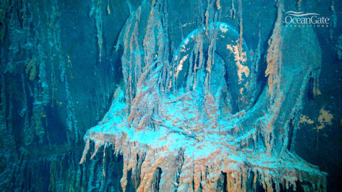 The RMS Titanic portside anchor.