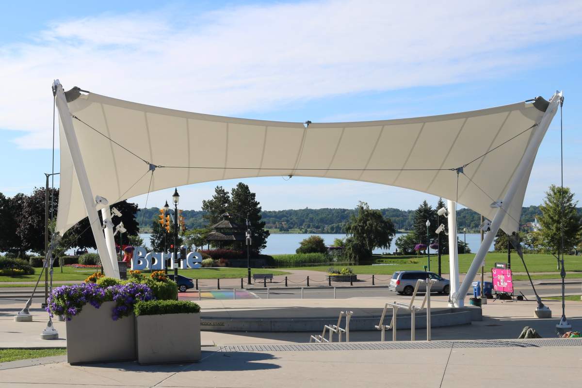 Meridian Place in downtown Barrie Ont., Aug. 14, 2022