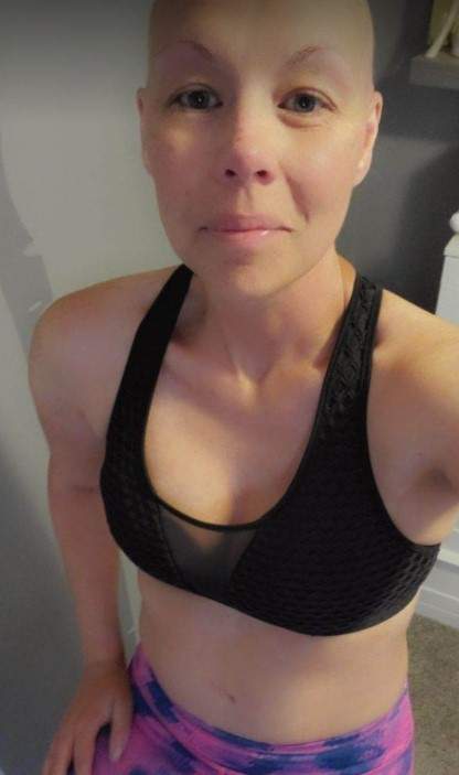 Brandi Cockerton was diagnosed with breast cancer at the age of 46 and chemotherapy treatments put her into early menopause.