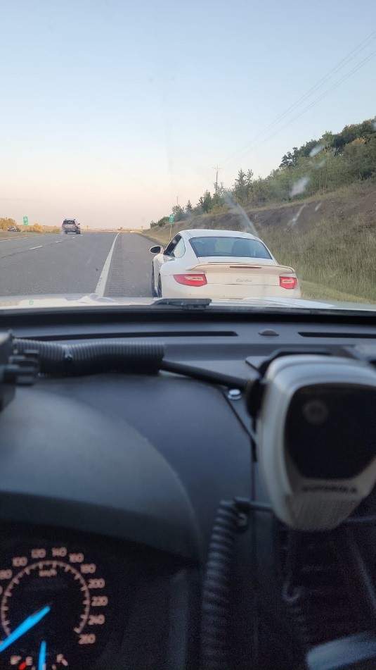 Alberta RCMP said they've charged a man from Kelowna, B.C. after he was caught going 270km/h near Cochrane, Alta. on Sept. 15, 2022.
