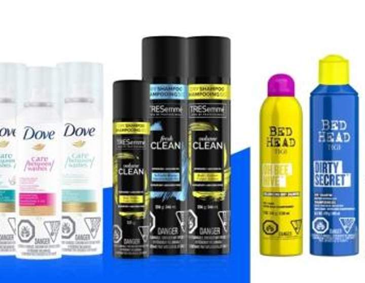 Dry shampoo recall Canada