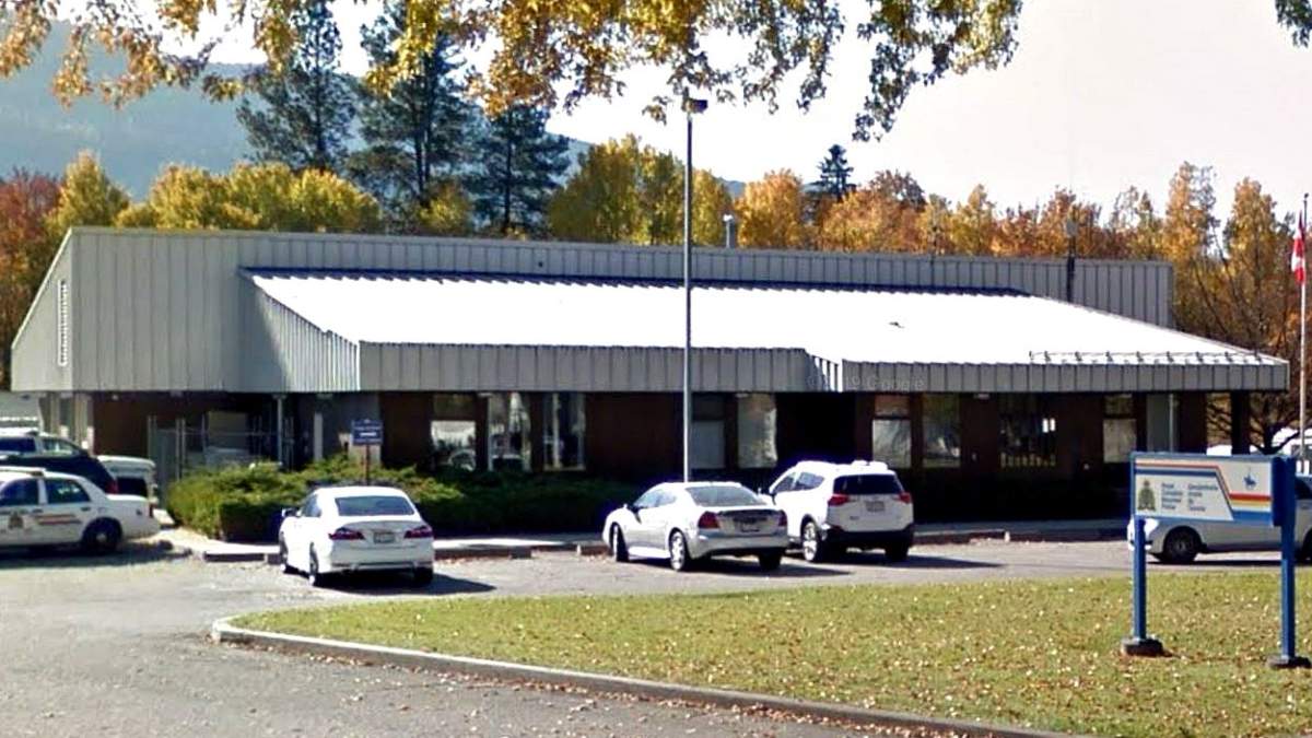 The RCMP detachment in Grand Forks, B.C.