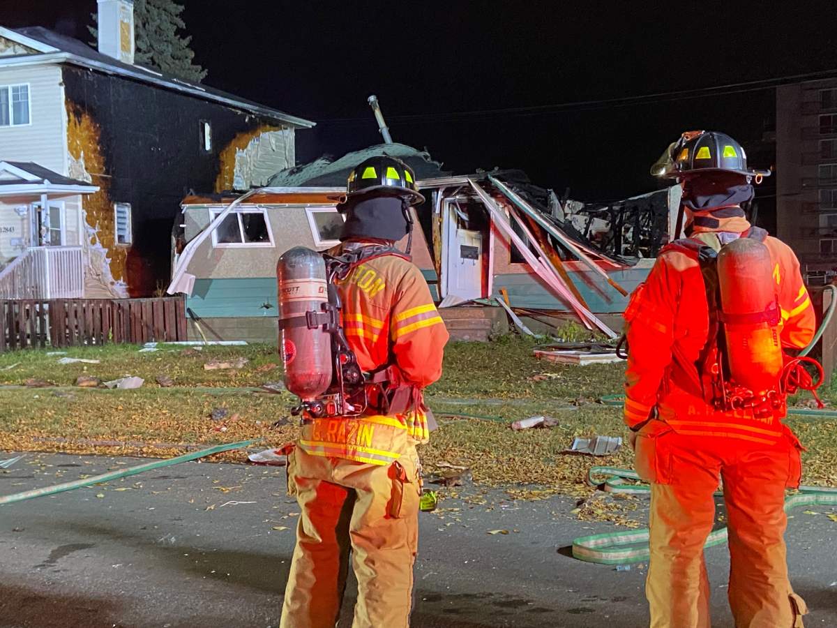 EFRS were called to a vacant home in the north neighbourhood of Balwin after an explosion occurred just before 3 a.m. on Oct. 14, 2022.