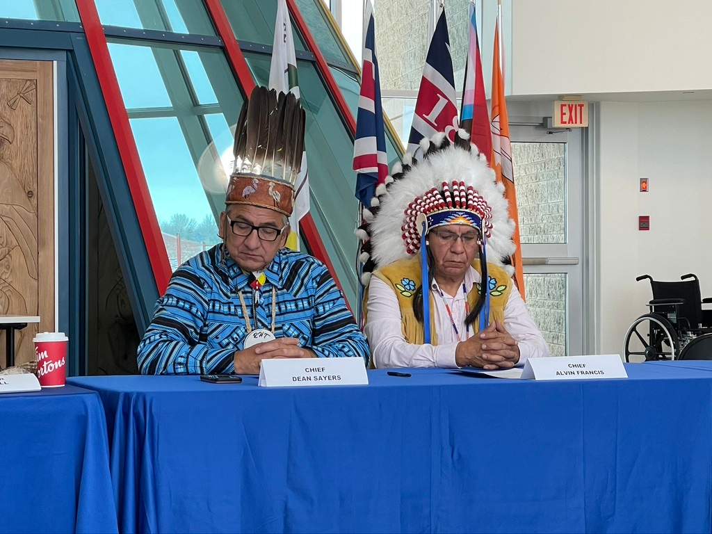 Batchewana First Nation Chief Dean Sayers & Nekaneet Chief Alvin Francis