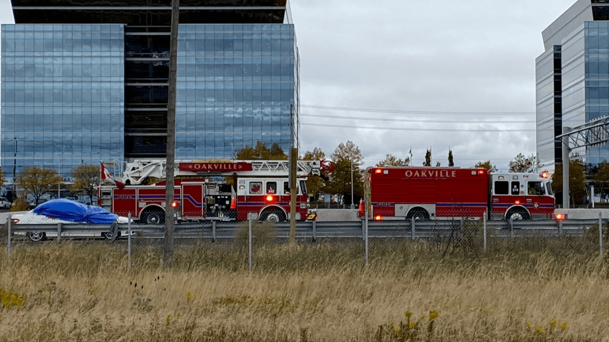 OPP closed all eastbound lanes of the QEW in Oakville bound for Toronto early afternoon on Oct. 18, 2022 due to a fatal collision.