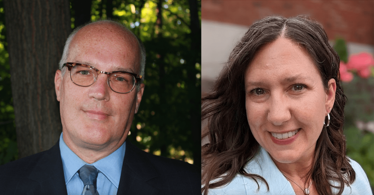 Ward 6 candidate for Barrie 2022 municipal election (left to right) Allan Bray and Sharon Doran. 