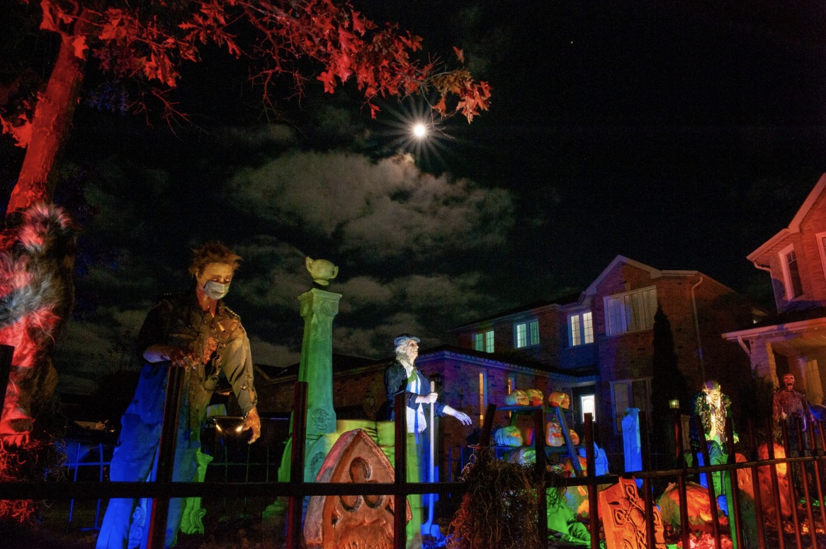 Homeowner Chris Arnott is once again planning to delight trick or treaters with frightfully good decor at his home at 59 Dunnett’s Dr. in Barrie, Ont.