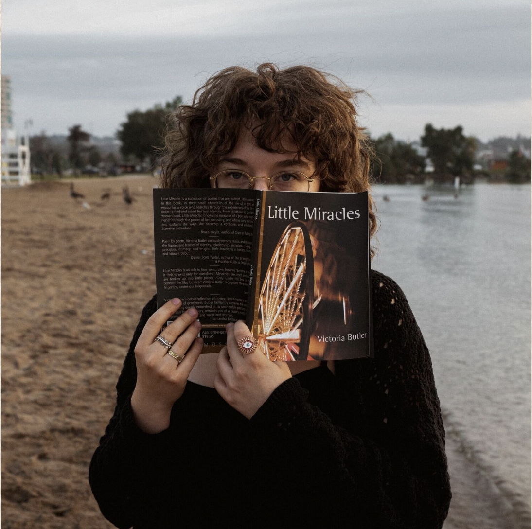 Victoria Butler, Barrie Ont., Poet Laureate with her book Little Miracles.