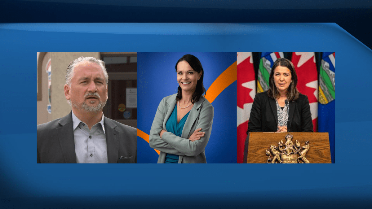 A collage of the candidates for Brooks-Medicine Hat for the byelection that will take place on Nov. 8: Barry Morishita, Gwendoline Dirk and Danielle Smith.