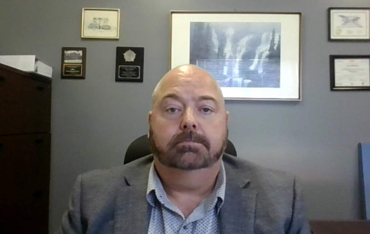 Sgt. Dean Steinburg, president of the Halifax Regional Police Association (HRPA) talks to Global News.