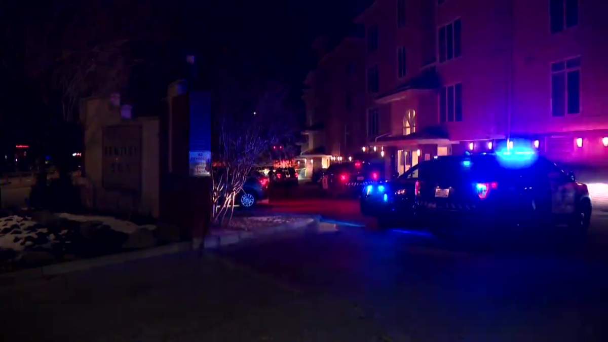 Calgary police were called to a parking lot in Canyon Meadows on Oct. 28, 2022 when police said a man inside a suspicious vehicle shot at a police officer.