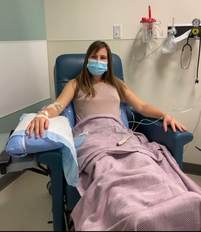 Megan Goett received chemotherapy at the Tom Baker Cancer Centre in Calgary.