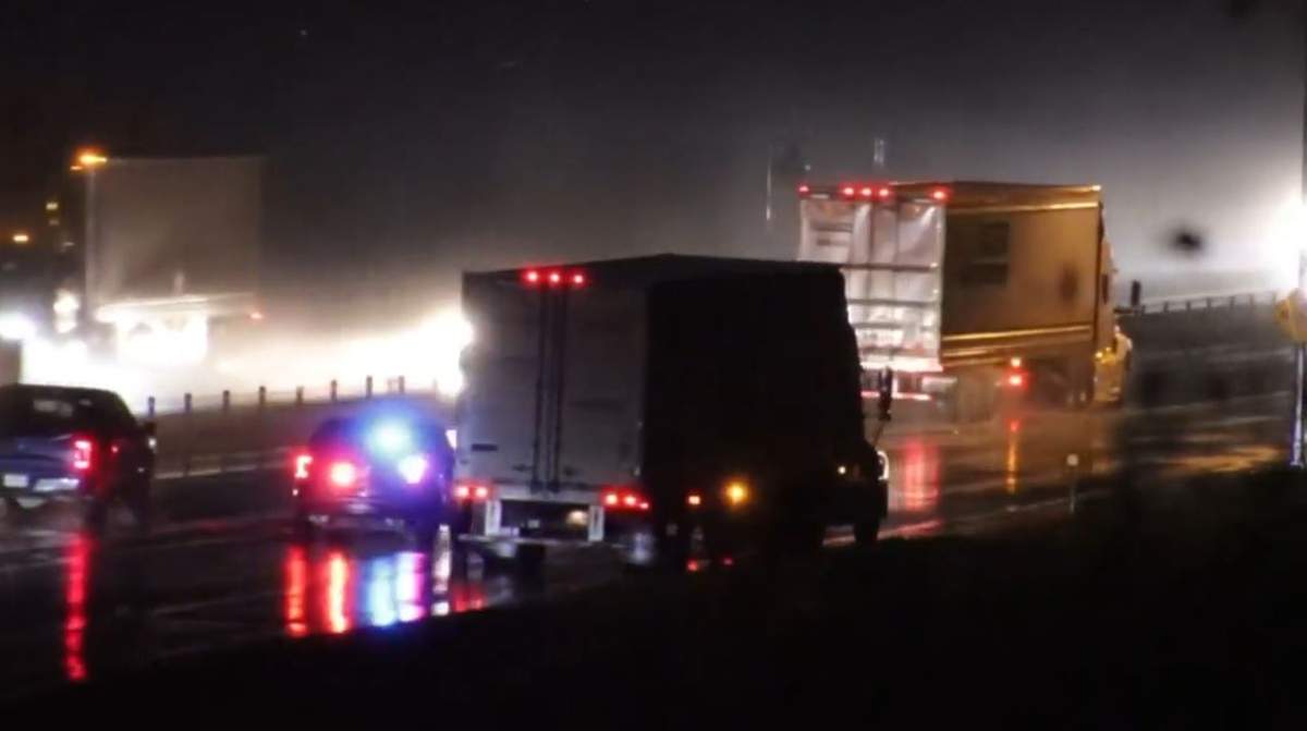 Police said a woman has died after being struck by a vehicle on Highway 1,.