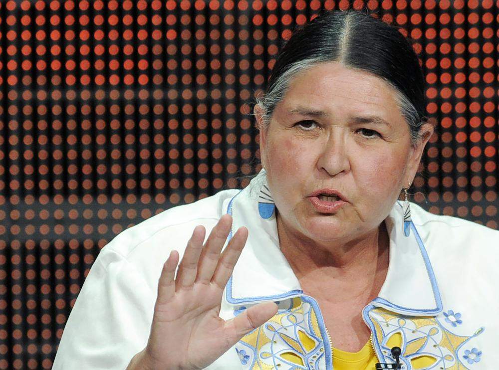 FILE – Activist and actress Sacheen Littlefeather takes part in a panel discussion on the PBS special “Reel Injun” at the PBS Television Critics Association summer press tour in Beverly Hills, Calif., Thursday, Aug. 5, 2010. Sacheen Littlefeather, the Native American activist who declined Marlon Brando’s 1973 Academy Award for “The Godfather” on his behalf in an indelible protest of how Native Americans had been portrayed on screen, died Sunday, Oct. 2, 2022, at her home in Marin County, Calif. She was 75.