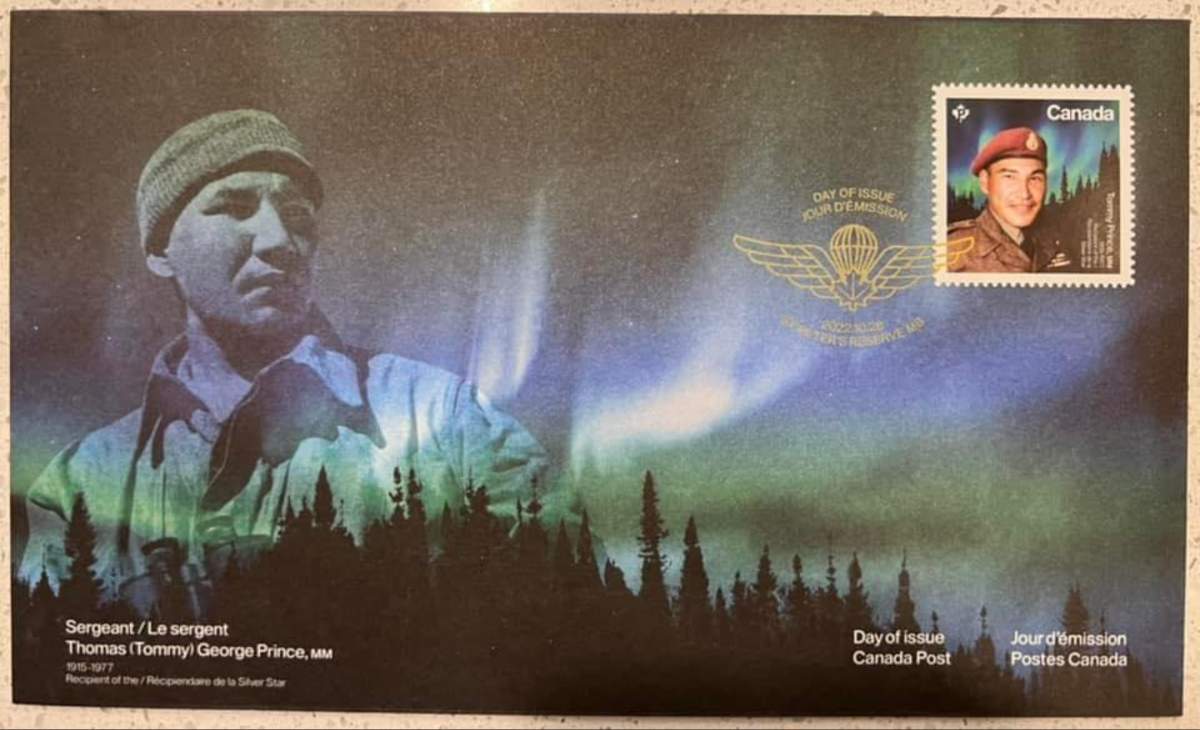 Stamp honouring Prince’s accomplishments.