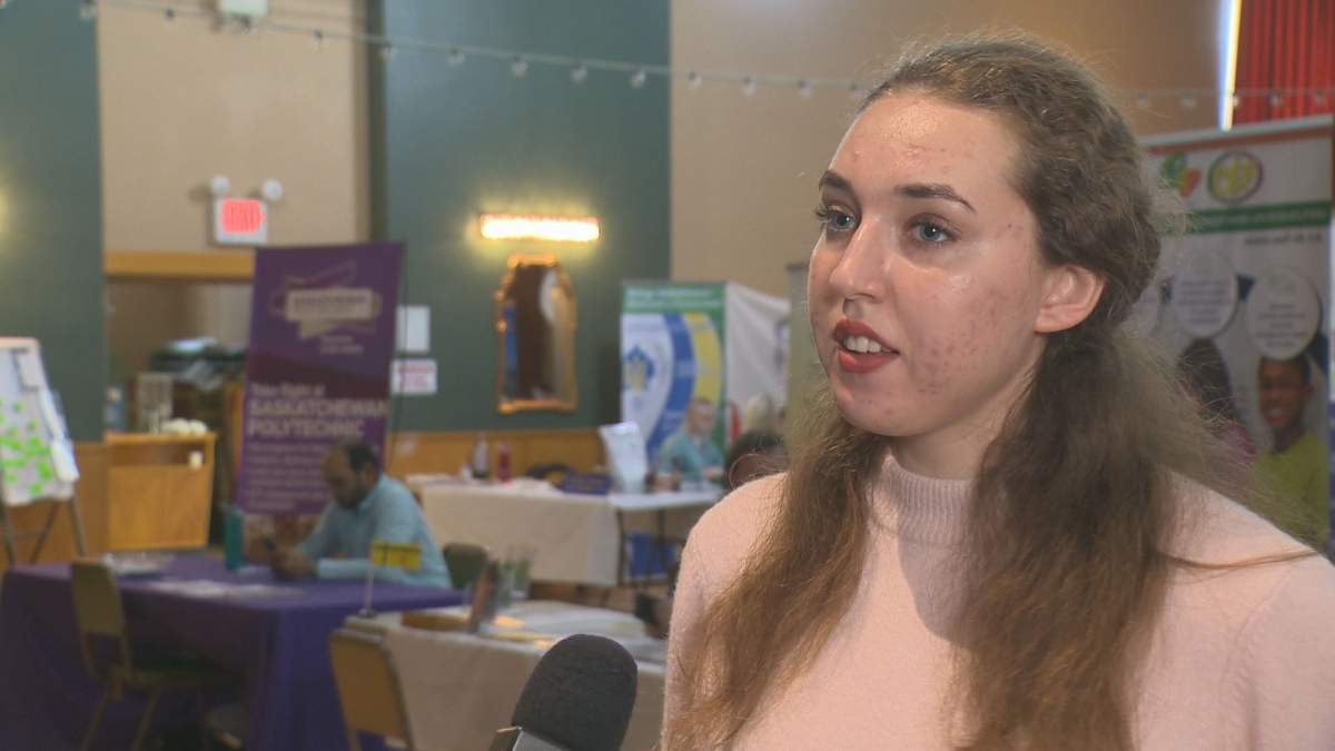 Kateryna Klepikova arrived in Regina on April 16 and now she is working as a program assistant helping others settle in.