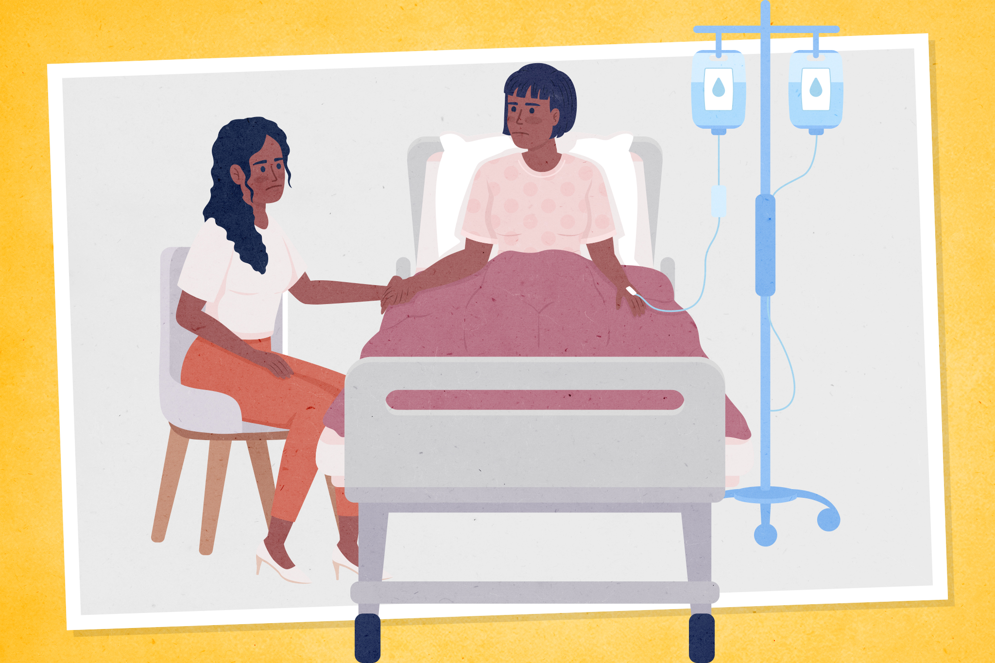A young Black woman in hospital